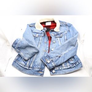 Old Navy Plaid/Denim Jacket Small